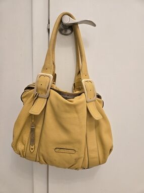 Cole Haan Mustard Yellow Leather Shoulder Bag